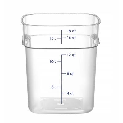 Nádoba na potraviny CamSquares Fresh Pro , Cambro, 17,2L, Průhledná, 289x289x(H)327mm | 18SFSPROCW135